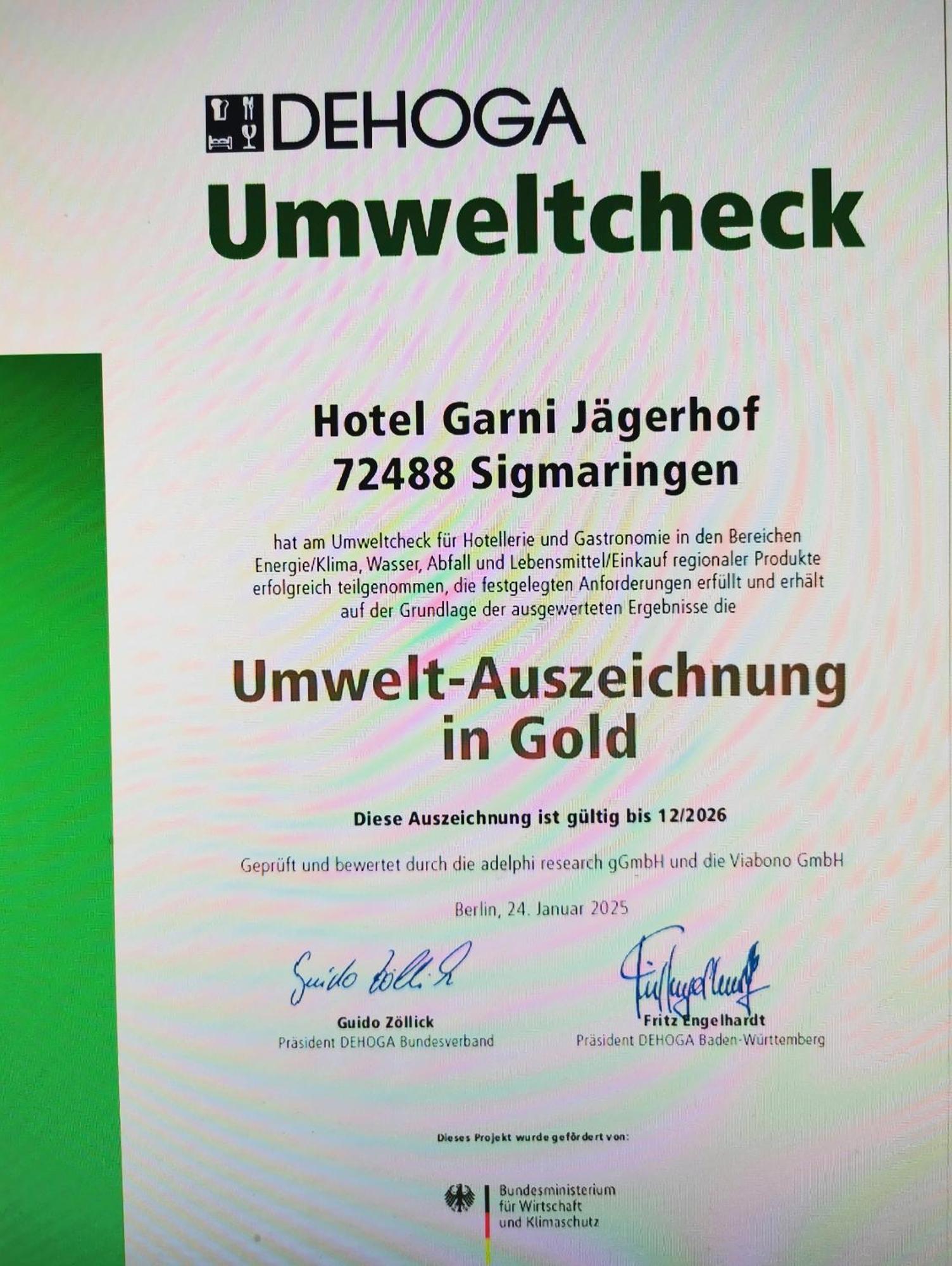 Hotel Garni Jaegerhof ジクマリンゲン エクステリア 写真